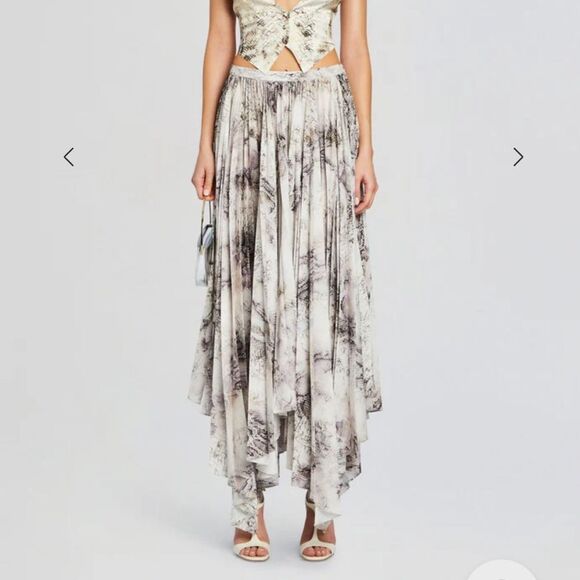 NWT Retrofete Traci skirt vintage snake print maxi dress $698 Sz XS - Picture 1 of 13